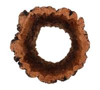 TOVINANNA Reptile Hide Cave Wood Hollow Tree Trunk for Rainforest Terrariums Multi-Species Compatibility and Humidity Control Suitable for Corn Snakes and Amphibians