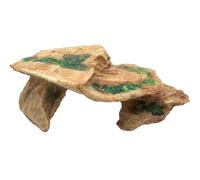 TOVINANNA Resin Turtle Basking Platform Rock Design, Large Reptile Hideout for Climbing and Hiding, Stain Resistant Turtle Terrace Suitable for Desert Landscapes and Aquarium Views