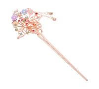 TOVINANNA Retro Hairpin Flowers and Tassels Traditional Chinese-style Peacock Design Elegant Hair Accessory for Weddings and Parties Cultural Vintage Hairpin for Women