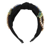 TOVINANNA Retro Headband Rhinestone Embroidery for Girl's Birthday Great for Women's Hair Styling