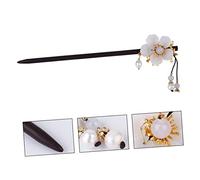 TOVINANNA Retro Pearl Glazed Hairpin Wooden Hairpin Vintage Hair Clips for Women Ancient Style Hair Stick