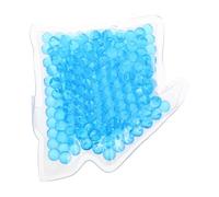 TOVINANNA Reusable House-Shaped Gel Ice Pack for Skincare and Rehabilitation Therapy, Dual Use Cold and Warm Compress Sturdy PVC Material, Portable Medium Size 10cm Cooling and Heating Pad