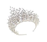 TOVINANNA Rhinestone Crown Hair Accessories for Brides Elegant Bridal Headband for Weddings Proms and Special Occasions Unique Design Stunning Visual Effects