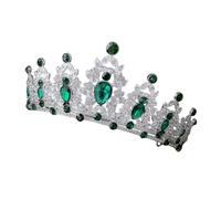 TOVINANNA Rhinestone Elegant Hair Accessory for Weddings Birthdays Proms Special Occasions Green Bridal Headdress for Women and Girls