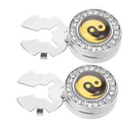 TOVINANNA Rhinestone Tai Chi Shirt Cufflinks for Men Lightweight Formal Button Covers Business and Wedding Accessories Comfortable Fit Elegant Crafting Decorations