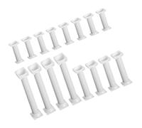 TOVINANNA Roman Column Cake Stand 16Pcs Round Pillars with 3 Heights 7.5Cm 12.5Cm 17Cm White for Multi-Tiered Cakes and Wedding Reception