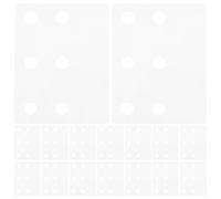 TOVINANNA Round Hole Reinforcement Stickers Binder Paper Labels 50pcs Self-Adhesive Repositionable Sturdy Pet Material for Notebooks and Folders in Office and School Use