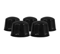TOVINANNA Rubber Hub Cap Set 5pcs Waterproof Dust Covers 2.17X1.57X1.38In for Trailer Wheel Bearings Compatible with Atv Accessories and Camping Trailers