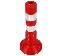 TOVINANNA Safety Bollard Traffic Barrier Post Flexible Plastic Reflective 45Cm Thickness for Construction and Driveway Security