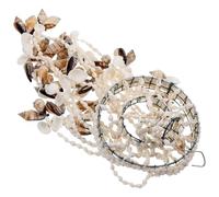 TOVINANNA Sea Shell Wind Chime Conch Hanging Ornament 23.58 Inch Coastal Wall Decor for Cafes and Corridors