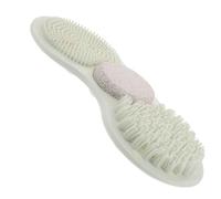 TOVINANNA Shower Foot Scrubber Mat with Suction Cups, Silicone Pumice Stone for Exfoliating Dead Skin, Bathroom Foot Massage Pad for Shower and Bathtub Cleaning, Green