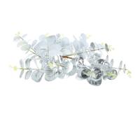 TOVINANNA Silver Artificial Candle Leaf Ring Wreath for Christmas Table Centrepiece with Pe and Iron Material, Festive Home Decor Enhancing Winter Holidays Atmosphere