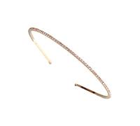 TOVINANNA Simple Diamond Headband Fashion Crystal Hair Accessory for Women Party Headwear Performance Hair Hoop for Festival Occasions
