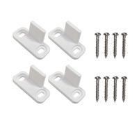 TOVINANNA Sliding Barn Door Floor Guide 2 Sets Adjustable Barn Door Guide for Grooved and Non-Grooved Doors Prevent Swinging Keep Door Aligned with Rail Mixed Colour Screws