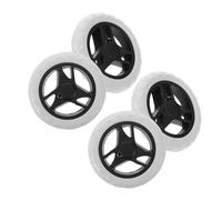 TOVINANNA Small Caster Wheels 4Pcs Heavy Duty Plastic Cart Wheel Replacement for Hand-Pulled Carts and Luggage with Multipurpose Utility Rollers for Home and Mall Use