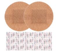 TOVINANNA Small Round Plasters 50pcs, 22mm Fabric Adhesive Patches for Fingertip and Knuckle Wounds, Breathable Flexible Protectors for Everyday Use