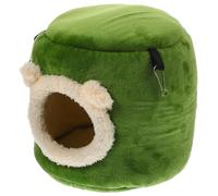 TOVINANNA Soft and Comfortable Small Hamster House in Tree Stump Shape Made of Sponge and Cloth, Sturdy Hanging Bed Suitable for Rats and Birds a Lovely Pet Hideout