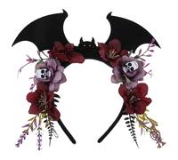 TOVINANNA Spooky Bat Headband for Halloween Party with Lightweight Non-woven Fabric and Comfortable Fit, for Outdoor Walks and Mardi Gras Festive Celebrations