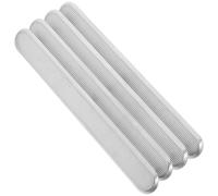 TOVINANNA Stainless Steel Blind Path Strips 4Pcs 280X35X5Mm Tactile Street Paving Tiles for Sidewalks, Airports, and Subway Safety Markers for Visually Impaired Guidance