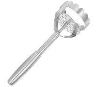 TOVINANNA Stainless Steel Potato Masher Handheld Kitchen Food Pressing Tool for Mashed Potatoes Pumpkin Avocado Multifunctional Crusher with Surface and Sturdy Handle for Easy Use