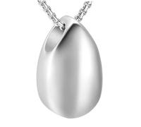 TOVINANNA Stainless Steel Urn Pendant Necklace Water Drop Design Memorial Jewelry Keepsake for Women Fade-resistant Souvenir for Ashes Sand Keeps Memories Close