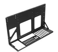 TOVINANNA Steel Computer Case Motherboard Shelf Full Protection and Easy Installation, Black ATX Motherboard Holder Bracket for Open Air Frame, Sturdy Metal Construction for Efficient