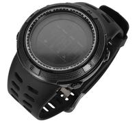 TOVINANNA Step Count Watch Timing Watch Black Abs Silicone Acrylic Stainless Steel Swimming Waterproof Day the W isplay for Mountain Climbing and Sports