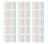 TOVINANNA Sticky Pet Writable Index Tabs with Adhesive, 50 Blue and Red Stripes per Set, 10 Sets Self-Adhesive Page Markers for Books, Notebooks, File Tabs, and Annotation in Study and