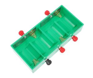 TOVINANNA Teaching Terminal Battery Case 4-Cell Parallel Connection with High-Grade Material for School Electricity Experiments and Practical Use