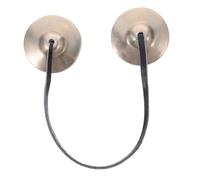 TOVINANNA Tibetan Tingsha Cymbals Bells Tibetan Tingsha Meditation Bell Zen Chime Buddhist Props Traditional Chinese Music Instrument Meditation Chimes Percussion Instrument Silver