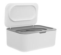 TOVINANNA Tissue Box Holder with Lid Stylish and Simple Abs White Multifunctional Design Keeps Wipes Fresh Tissue Box Dispenser Suitable for Coffee Tables and Other Settings for Home