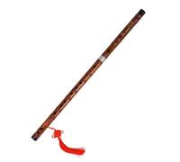 TOVINANNA Traditional Bamboo Flute Dizi E Key Beginner Learning Musical Instrument Flute Handmade Aged Rosewood for Practicing and Performance