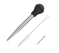 TOVINANNA Turkey Baster Barbecue Sauce Injector Stainless Steel Single Needle for Meat Tenderizing and Flavor Infusion