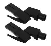 TOVINANNA Turntable Stylus Mount Adapter 2Pcs Red Plastic Pickup Cartridge Support Bracket Needle Guard for Vinyl Record Player Setup
