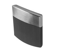 TOVINANNA Ultra-Thin Curved Cigarette Case for Men with Synthetic Fiber Matte Stainless Steel, Pocket Holder Protecting Cigarette Integrity, Noise-Free Opening for Commuting and Meetings