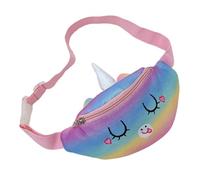 TOVINANNA Unicorn Waist Bag for Small Fanny Pack with Wide Strap Cute Cartoon Chest Pouch for Travel Shopping Snacks and Keys Storage