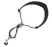 TOVINANNA Universal Saxophone Strap for Alto Tenor Soprano with Thick Leather and Nylon Material, Adjustable Neck Strap to Neck Pressure and Secure Instrument for Professional and Beginner