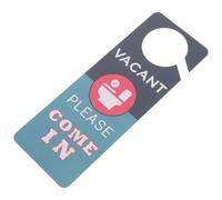 TOVINANNA Vacant Concise Door with Toilet Double-sided Engaged Pvc Sign Material and Hook, Indication Door Hanger Text for Restroom Environment