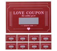 TOVINANNA Valentine’s Day Scratch off Cards 20pcs Red DIY Couples Game Cards for Anniversary, Birthday Romantic Date Night Activities