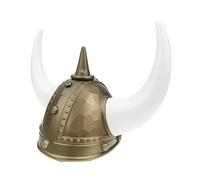 TOVINANNA Viking Helmet Viking Horn Hat Gold Ancient Roman Pirate Party Hat Adult Boys and Girls Cosplay Ornament Holiday Party Supplies