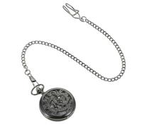 TOVINANNA Vintage Mechanical Pocket Watch Pendant with Clamshell Design, Roman Numerals, Alloy Construction, Retro Style, Gift for Men and Women