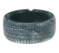 TOVINANNA Vintage Simulation Tire Ash Tray Resin Desktop Ashtray Ornament Compact Table Ash Holder for Home Office Balcony Collecting and Keeping Tabletops Clean