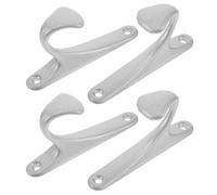TOVINANNA Wall Mounted Coat Hooks Organizational Solution Elegant Modern Design Heavy Duty Zinc and Aluminum Alloy 4pcs for Entryway Hats Keys Hanging