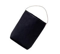 TOVINANNA Washable Black Kraft Paper Wine Bag Double Wine Packaging Pouch with Handle Reusable Tote for Parties and Celebrations for Storing Fruits Flowers