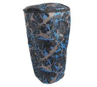 TOVINANNA Waterproof African Drum Bag Large Capacity Music Storage Backpack with Breathable Oxford Cloth and Pvc Material in Unique Blue Camouflage Pattern for Outdoor Drum Carry
