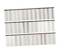 TOVINANNA Waterproof Eyebrow Stickers 18pcs Makeup Brow Tattoo Stickers Temporary Fake Eyebrows Black and Brown Mixed Colors Suitable for Daily Makeup and Travel