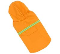TOVINANNA Waterproof Portable Raincoat Dog Raincoat for Large Dogs Lightweight Nylon Rain Jacket with Reflective Strip and Adjustable Strap for Outdoor Bad Weather Conditions