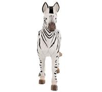 TOVINANNA Wood Zebra Statue Small Animal Statue Table Animal Decoration Portable Wooden Carving Elegant Appearance and Creative Fun Design for Home Decoration and Car