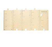 TOVINANNA Wooden Growth Height Chart Ruler for Children, Wall Decoration and Growth Record Measuring Chart Made of Khaki Wood, Simple and Chic Playroom Wall Decor for Parents and Boys