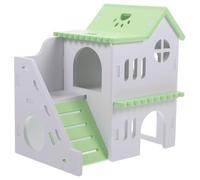 TOVINANNA Wooden Hamster House Hideaway Mini Rat Cage Hideout for Small Pets Guinea Pig Shelter